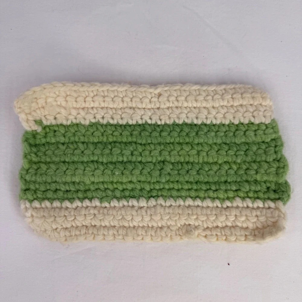 Handmade Crochet‎ Knit Dishcloth Set 5pc Cotton Reusable Washcloths Multi Color